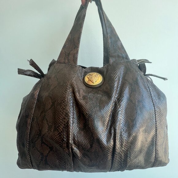 Vintage Gucci Python Skin Satchel Bag - Picture 1 of 8